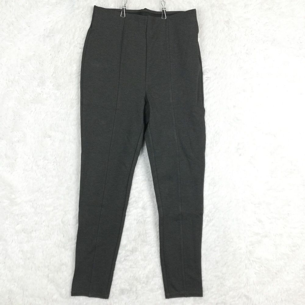 Old Navy‎ Womens Pants Ponte Extra High Rise Skinny Dark Heather Gray M New